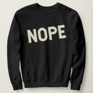 Camiseta Tipografia Negrito NOPE Letras Maiúsculas