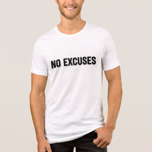 Camiseta Tipografia Negrito Sem Desculpas Fitness
