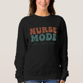 Camiseta Tipografia Ondulada Retro Modo Enfermeira