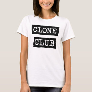Camiseta Tipografia órfão do clube do clone do preto  