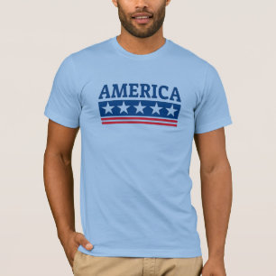 Camiseta Tipografia Patriótica Americana