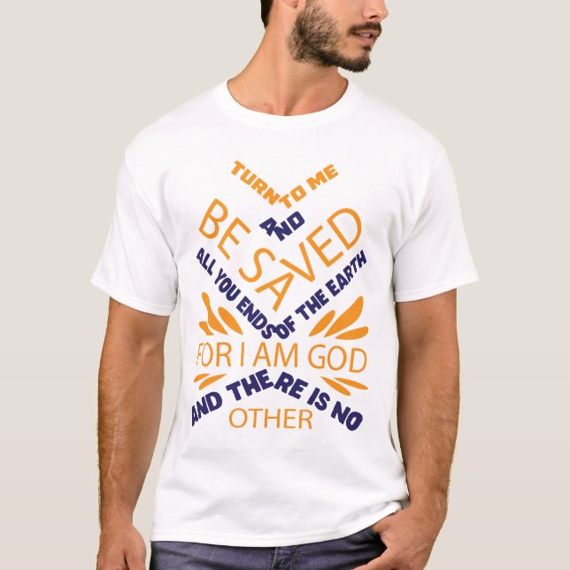 Camiseta tipografia personalizada cristã design (Frente)