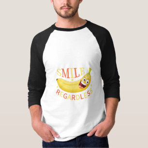 Camiseta Tipografia personalizada da banana baseada em text