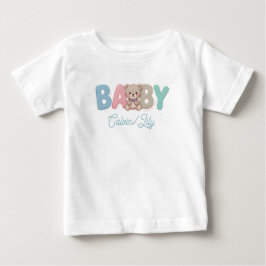 Camiseta Tipografia Personalizada de Bebê Fofo – mãozinha, 