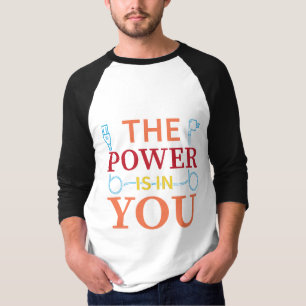 Camiseta Tipografia personalizada do cabo de alimentação ba