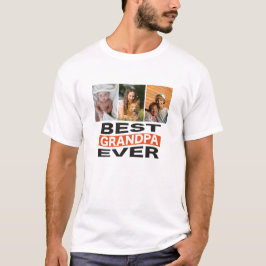 Camiseta Tipografia Personalizada do Melhor Avô Ever 3 Foto