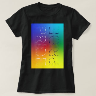 Camiseta Tipografia Personalizada do Rainbow Pride Love Chi