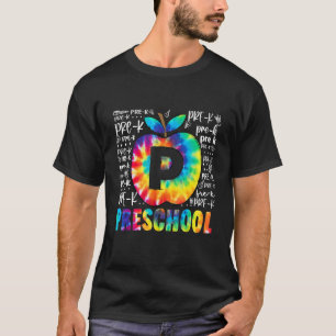 Camiseta Tipografia Pré-Escolar Equipe Coloca O Corante Na