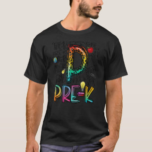 Camiseta Tipografia Pré K Leopardo Professor Pré-Escolar Vo