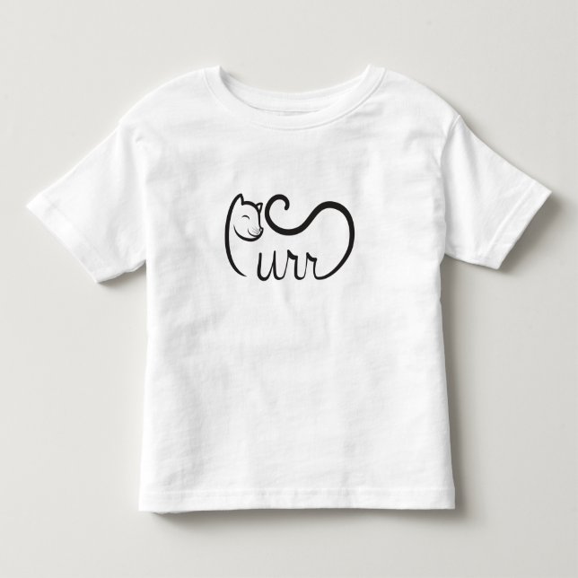Camiseta Tipografia Purr PRETA (Frente)