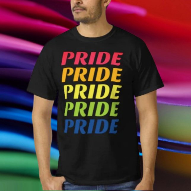 CAMISETA TIPOGRAFIA REPETIDA ORGULHO (Criador carregado)