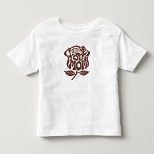 Camiseta Tipografia Rosa de Amor Você Mamãe