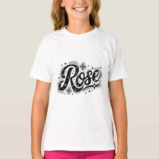 Camiseta Tipografia rosa - Legitimidade Whimsical