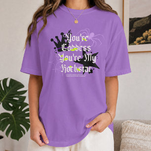 Camiseta Tipografia Roxa Aranha Gótica