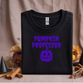 Camiseta Tipografia roxa do Professor Pumpkin