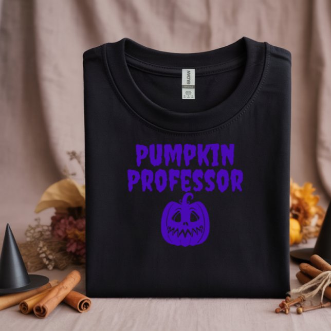Camiseta Tipografia roxa do Professor Pumpkin (Criador carregado)