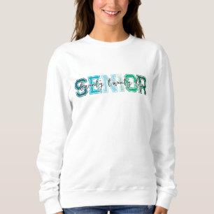Camiseta Tipografia Sênior Azul Verde 2025