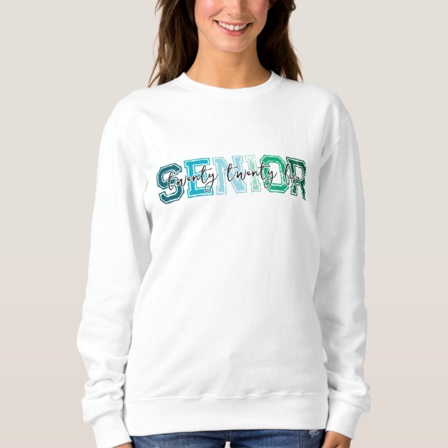 Camiseta Tipografia Sênior Azul Verde 2025 (Frente)
