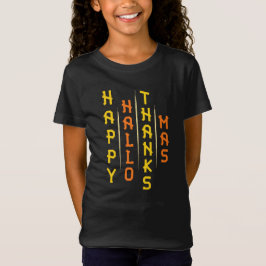 Camiseta Tipografia Simples de Natal de Ação de Graças de H