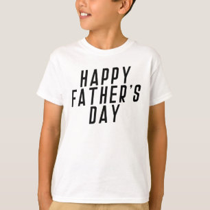 Camiseta Tipografia simples e feliz do Dia de os pais Cami