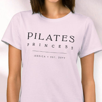 Camiseta Típografia Simples Personalizada Princesa de Pilat