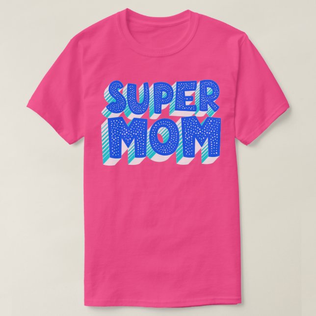 Camiseta Tipografia Super Mãe (Frente do Design)