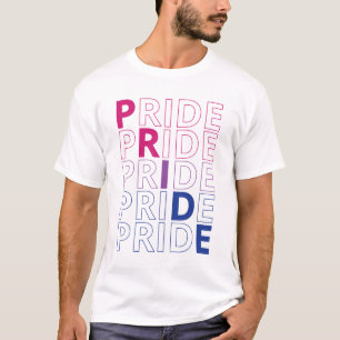 Camiseta Tipografia Texto LGBTQ Orgulho Bissexual