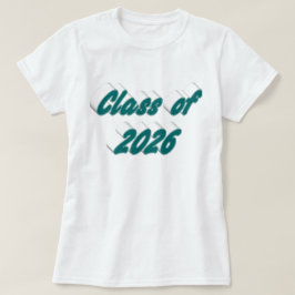 Camiseta Tipografia verde da turma de 2026 graduação