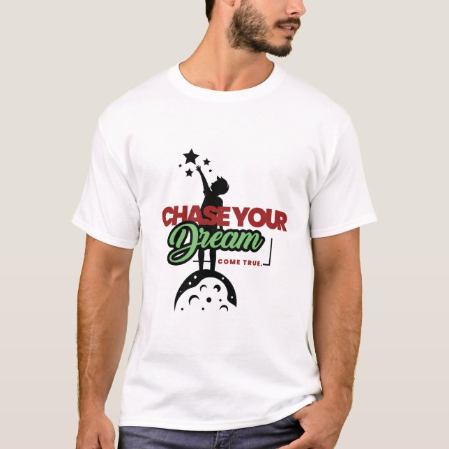 Camiseta tipografia verde preta (Frente)