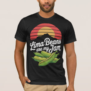 Camiseta Tipografia Vintage Feijão Lima é minha Paixão Comi