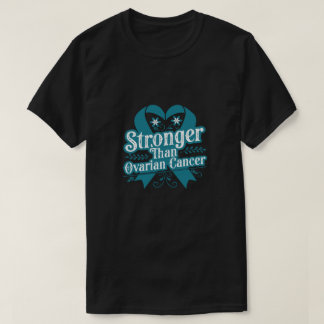 Camiseta Típográfica Mais Forte que o Câncer de Ov