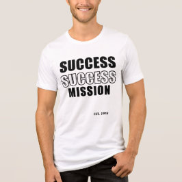 Camiseta Tipográfica Missão Sucesso Est. 2028