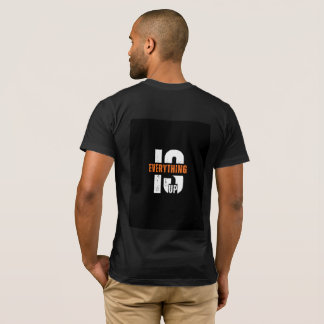Camiseta Tipográfica Motivacional Tudo Está Acima
