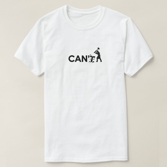 Camiseta Tipográfica Quebrar os Limites Não Pode p (Frente do Design)