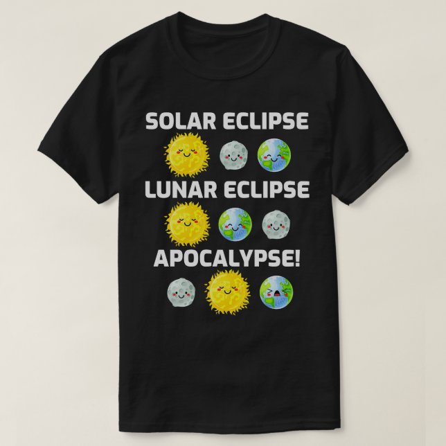 Camiseta Tipos de Apocalipse Eclipse (Frente do Design)