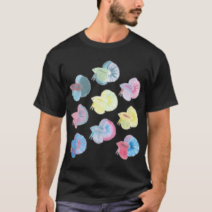 Camiseta Tipos de Betta - Peixe Lutador Tailandês Ornamenta
