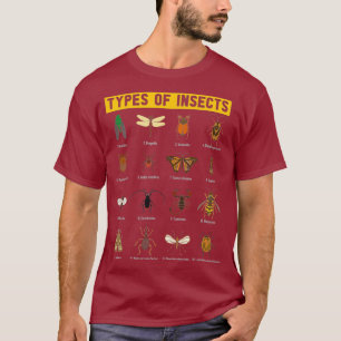 Camiseta Tipos De Coletor De Insetos Entomologista