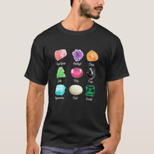 Camiseta Tipos De Cristais Cristais Que Curam Cristais Cris