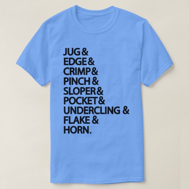 Camiseta Tipos de Furos para Escalas (Frente do Design)