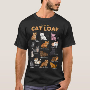 Camiseta Tipos De Gatos De Gato De Camisola Gatinho Kawaii 