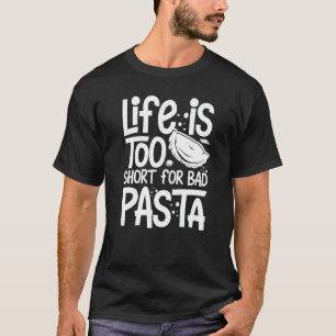 Camiseta Tipos de Massa Fabricante de Molho Macarrão Italia