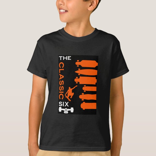 Camiseta Tipos de skate (Frente)