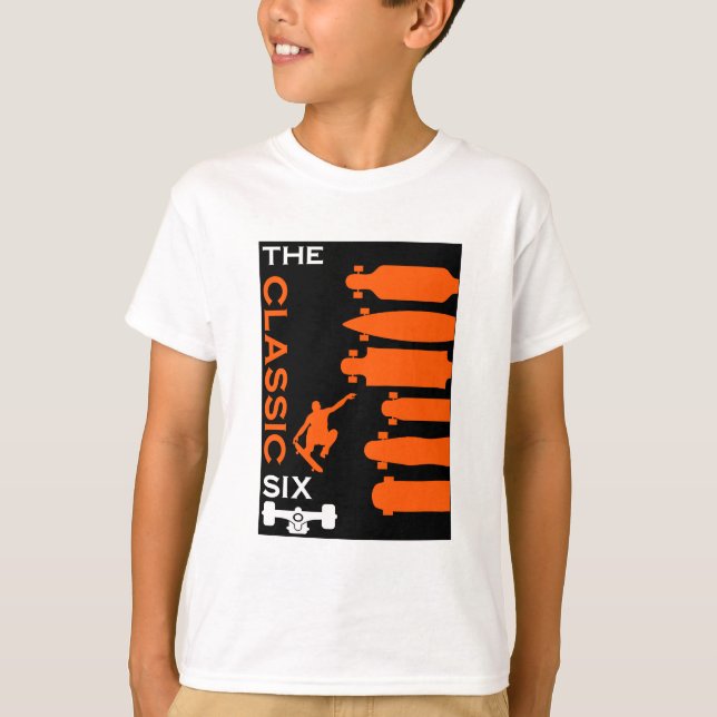 Camiseta Tipos de skate (Frente)