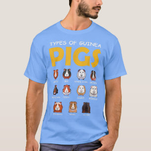 Camiseta Tipos De Suínos-guineenses Roedores De Animais De