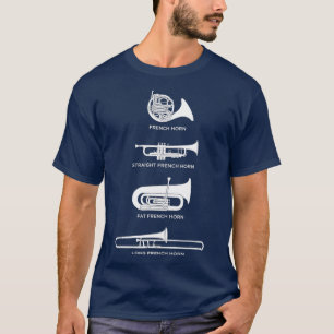 Camiseta Tipos Engraçados De Corno Francês