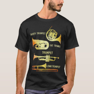 Camiseta Tipos Vintage de Trompetista Marching Jazz Ba