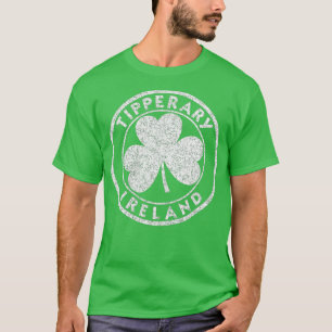 Camiseta Tipperage Ireland Vintage Shamrock Sinal Distress