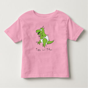 Camiseta Tippy Lil T-rex Baby Dinosaur Toddler Crianças T-S