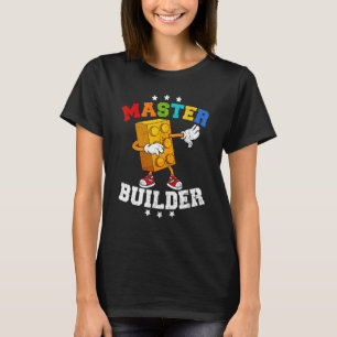 Camiseta Tiques de Bloco de Dabbing do Master Builder