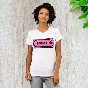 Camiseta Tíquete Cor-de-rosa Mulher Camisa-T